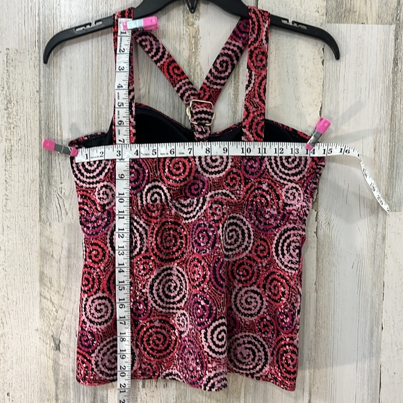 CONTOUR by BEACH SCENE Tankini Top Only Size 8 - Picture 4 of 8